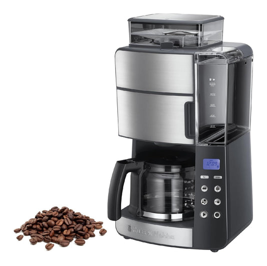 Cafetiere grains programmable broyeur silencieux Whisper 10-15 tasses