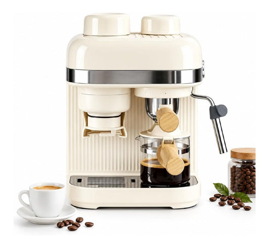 Expresso semi-auto moulin conique ceramique pre-infusion 92-96 C