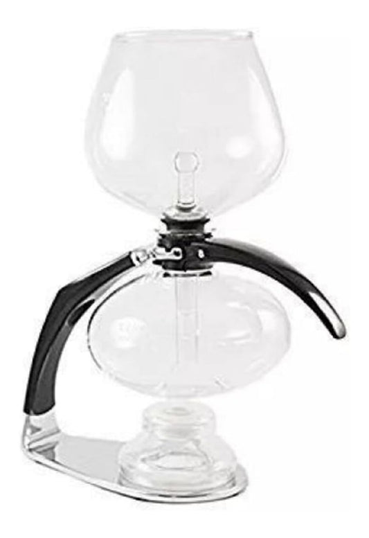 Cafetiere a Siphon en Verre Transparente Design Vintage 2 Tasses