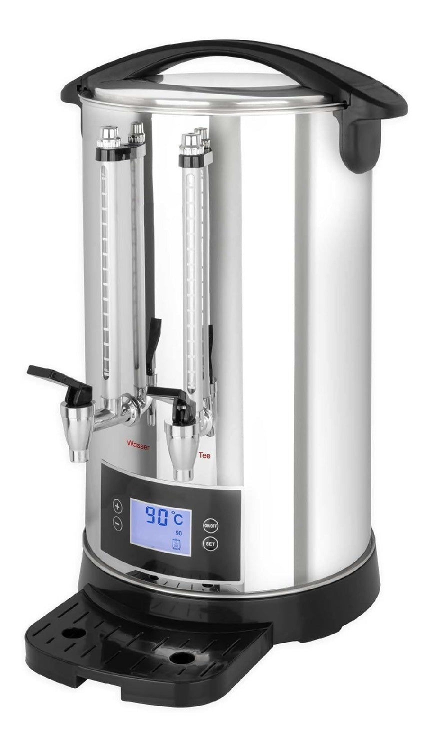 Samovar Digitale Double Paroi Isolante Inox Robinet Theiere Dessus