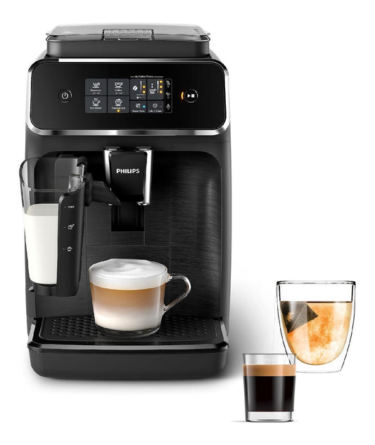 Machine Expresso Cafe en Grain Avec Moulin Buse Lait Cappuccino Ecran Tactile Couleur