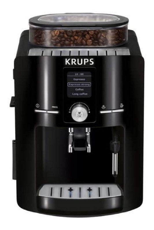 Machine Expresso Grain a Tasse 1.8L 1450W LCD Intensite Reglable Cappuccino Noir