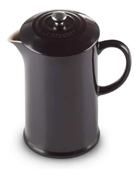 Cafetiere a piston presse 1L ceramique noir onyx filtre inox