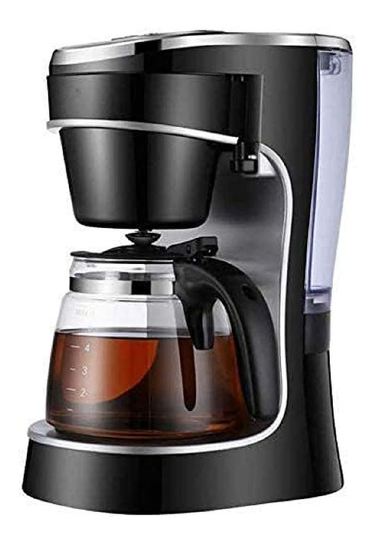 Cafetiere Filtre Intelligente Noire avec Carafe Verre et Reservoir Transparent